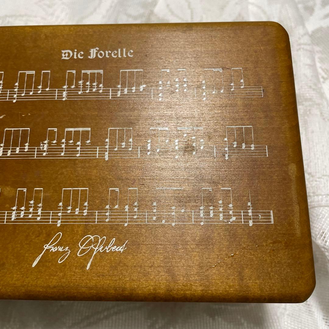 希少限定品 リュージュ社製 オルゴール 36弁 ます（Die Forelle