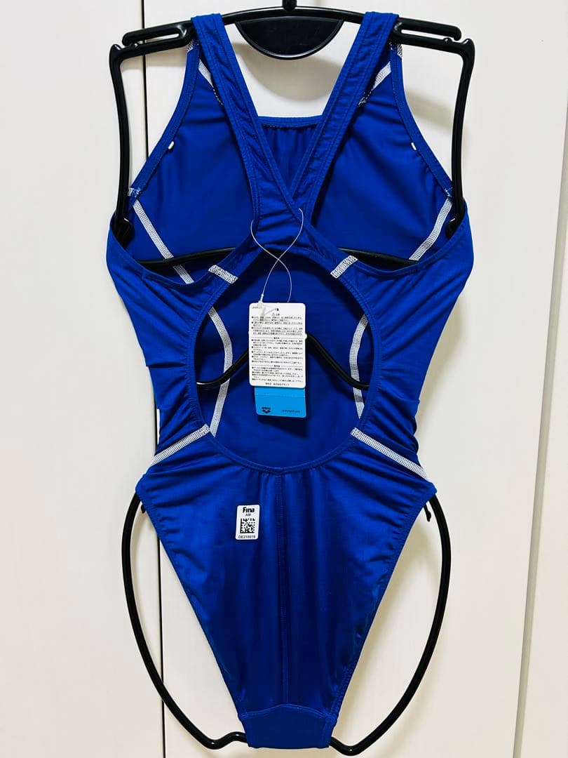 新品未使用 アリーナ競泳水着 OAR7021WN Dブルー×ホワイト別注モデル