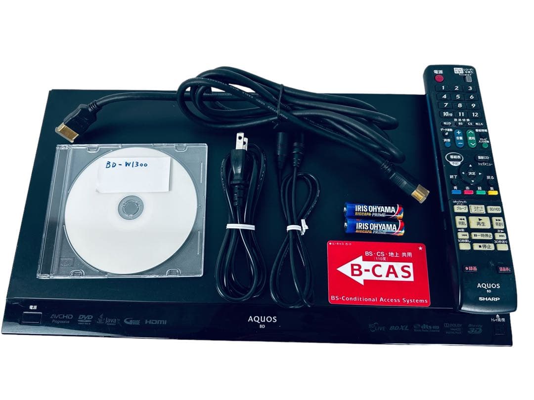 SHARP Blu-ray レコーダー HDD1TB 二番組 BD-W1300 L108246952