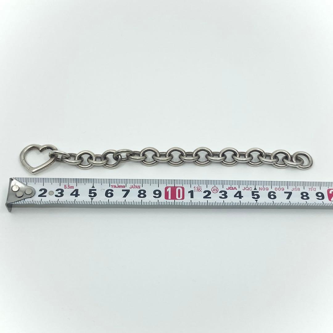 ティファニー ラウンドリンク ハートブレスレット