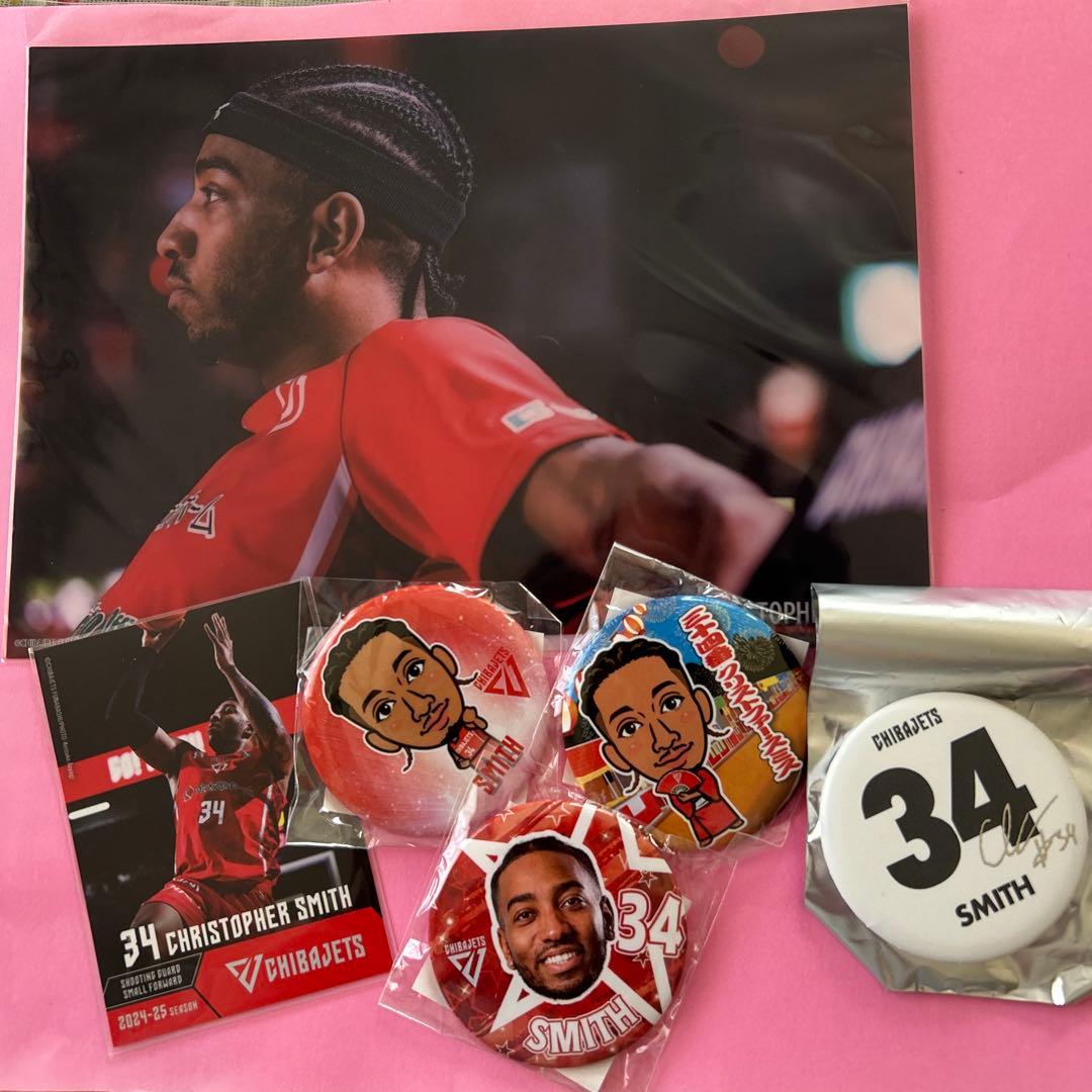 千葉ジェッツ クリストファー.スミス 缶バッジなど - メルカリ