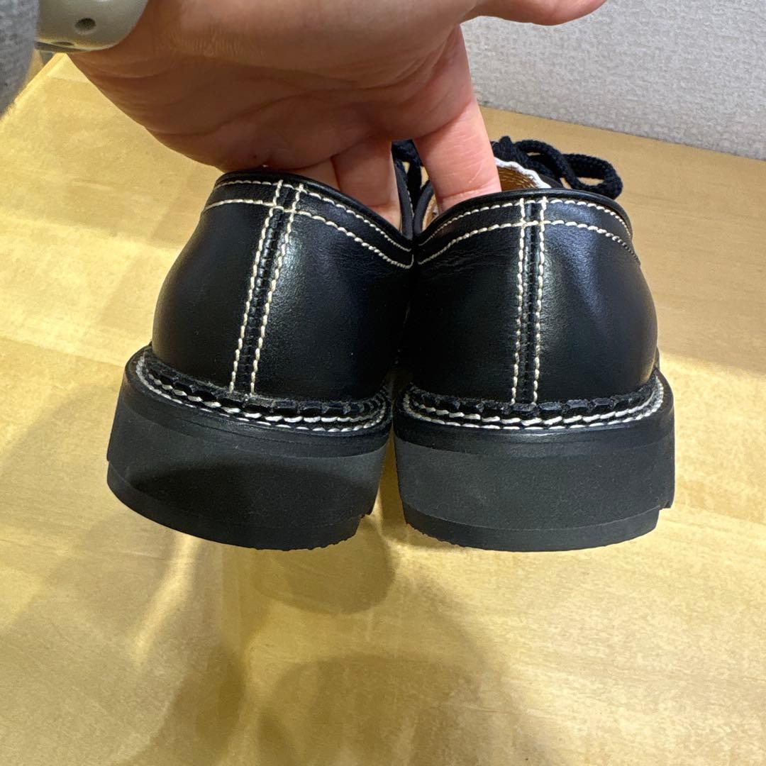 美品 リーガル チロリアンシューズ 革靴 23.5cm ブラック ハラコ レザー