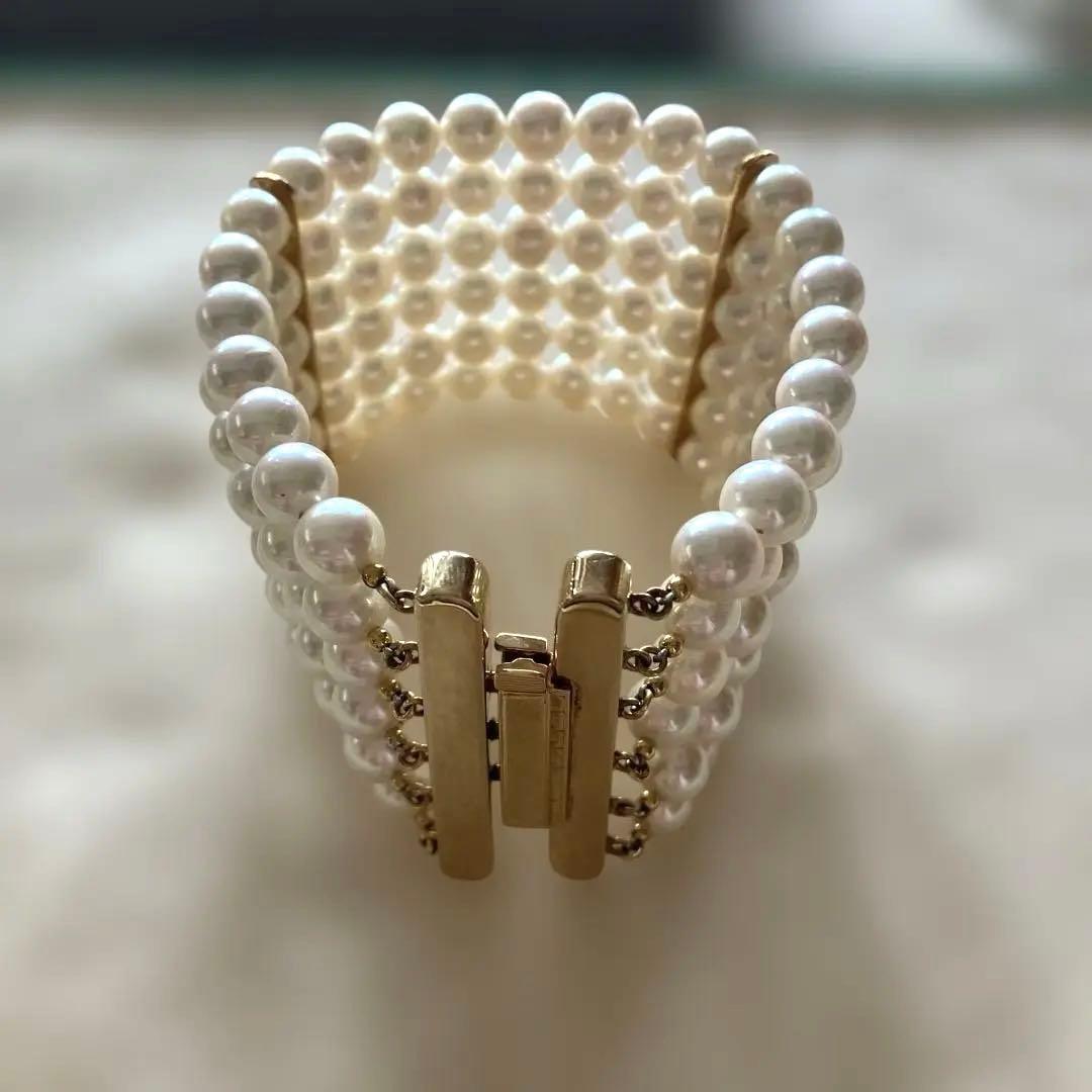 K18 アコヤパール6段ブレスレット