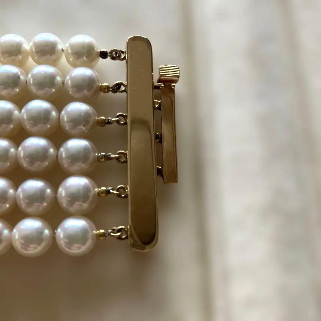 K18 アコヤパール6段ブレスレット
