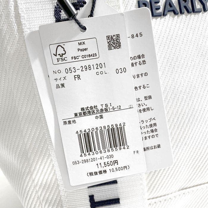 パーリーゲイツ ゴルフ カートバッグ ラウンドバッグ ミニバッグ ホワイト