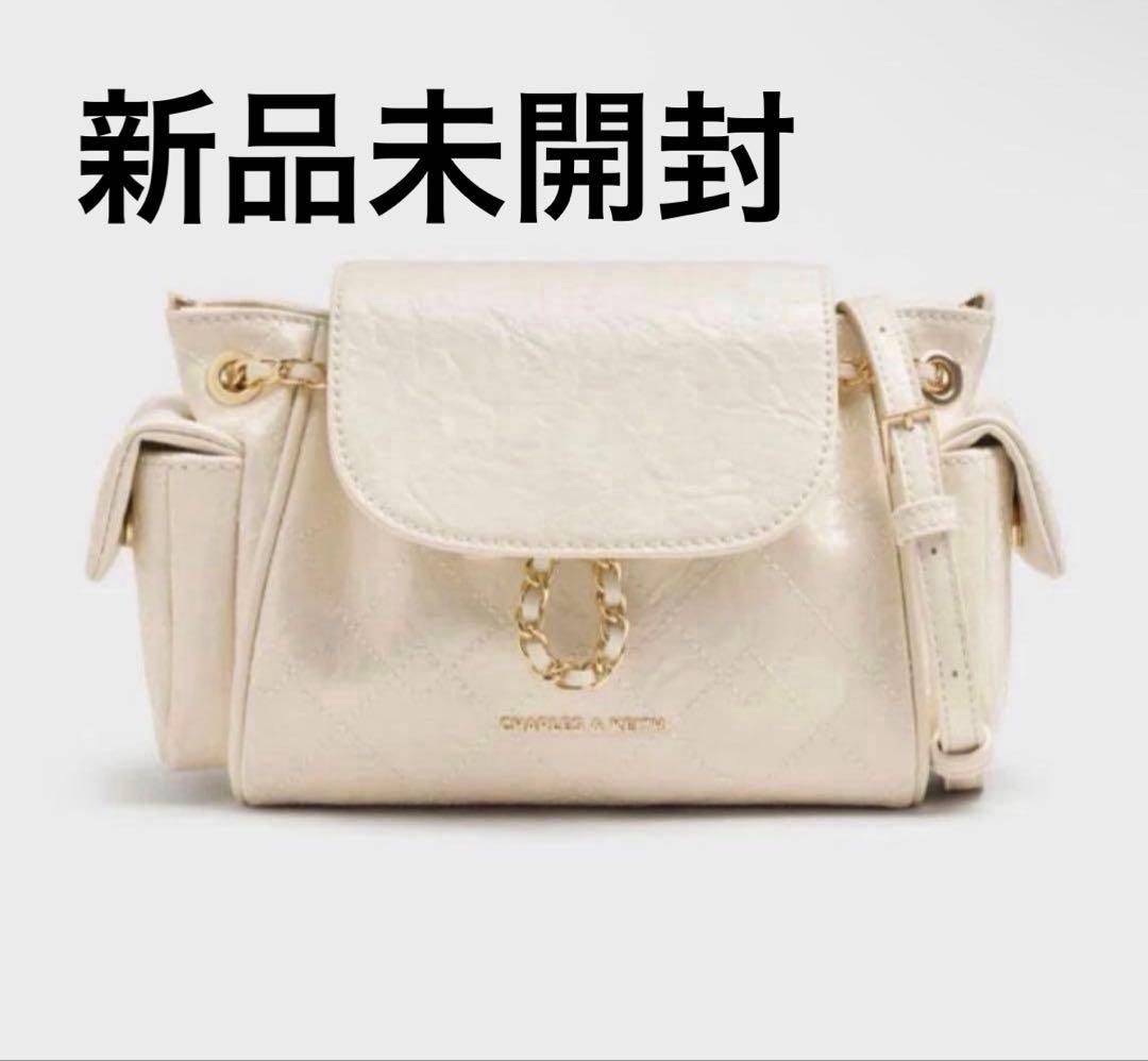 CHARLES&KEITH Duoドゥオ ツーウェイフロントフラップバックパック