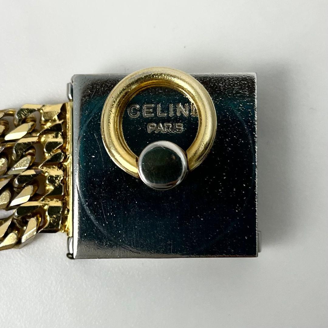 【希少】OLD CELINE ガンチーニ 4連 喜平 チェーン ブレスレット
