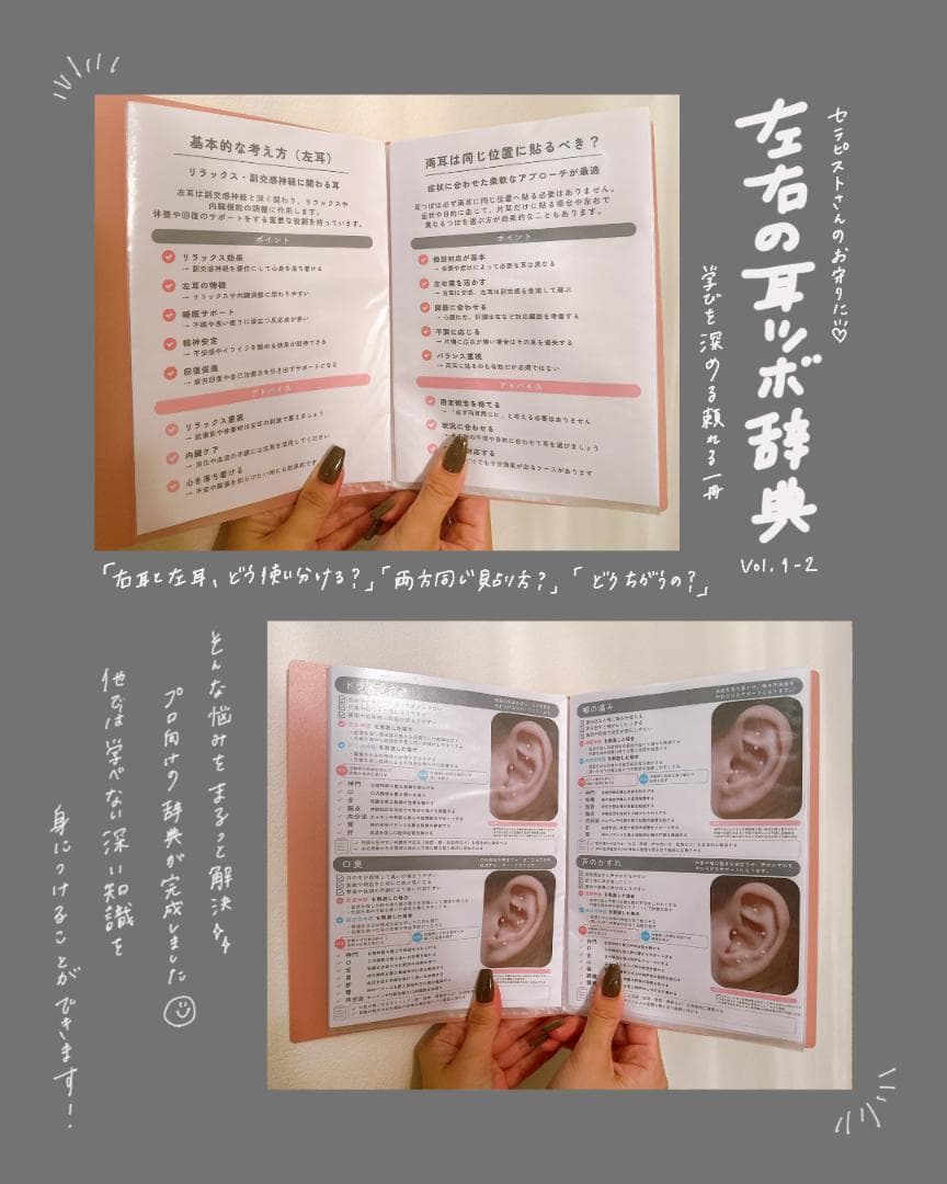 左右の耳ツボ辞典 Vol.1 | 耳ツボ辞典 | 耳つぼジュエリー - メルカリ