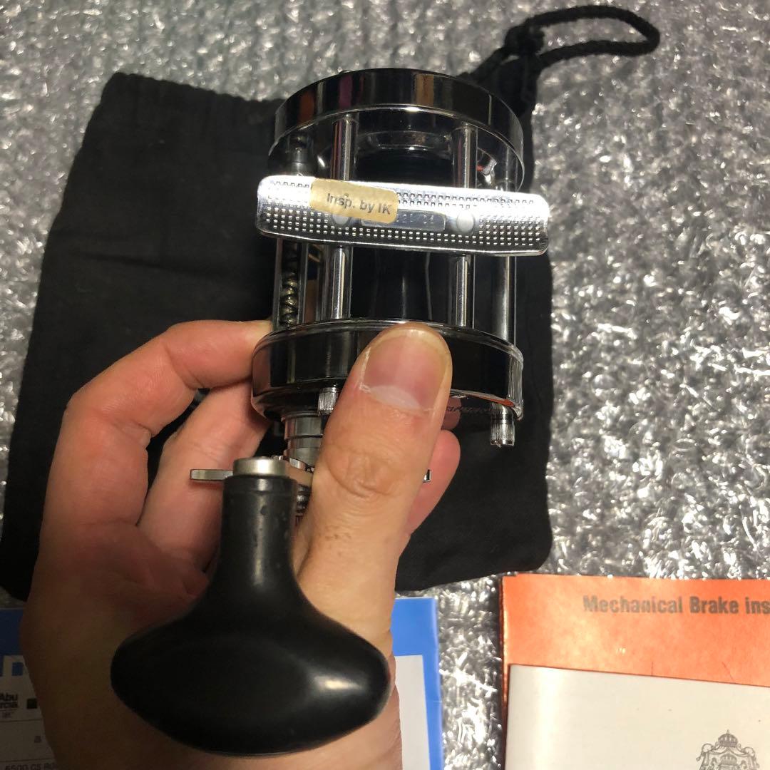 【美品】ABU アブ　アンバサダー 6500CS ロケット　ガンナー　クローム②