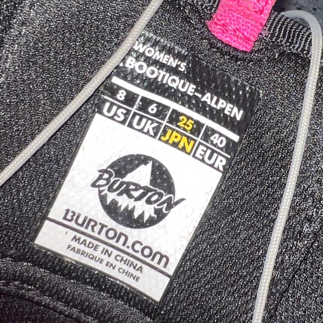 数回使用 25cm BURTON BOOTIQUE スノーボード ダイヤルブーツ
