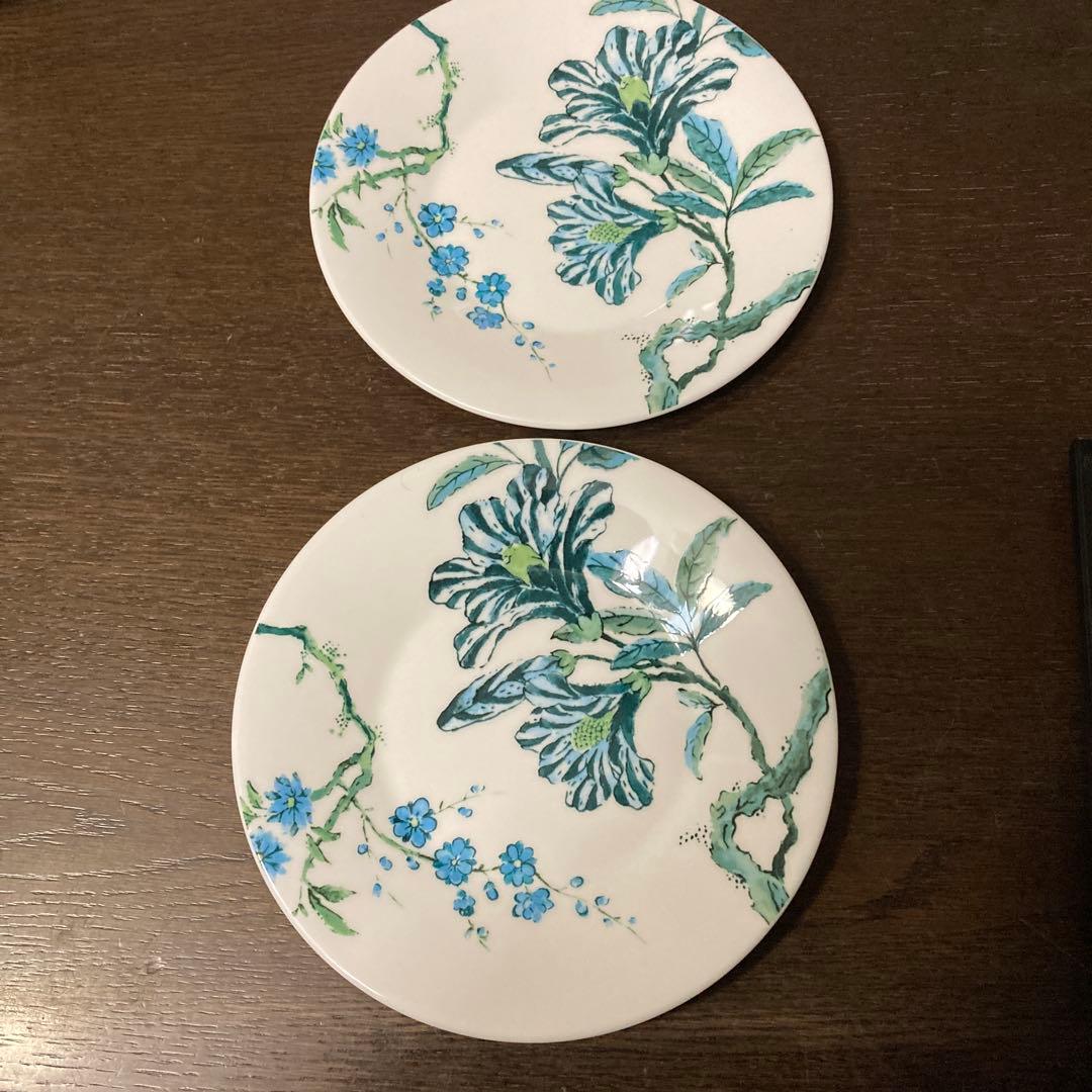 WEDGWOOD JASPER CONRAN 花柄皿2枚