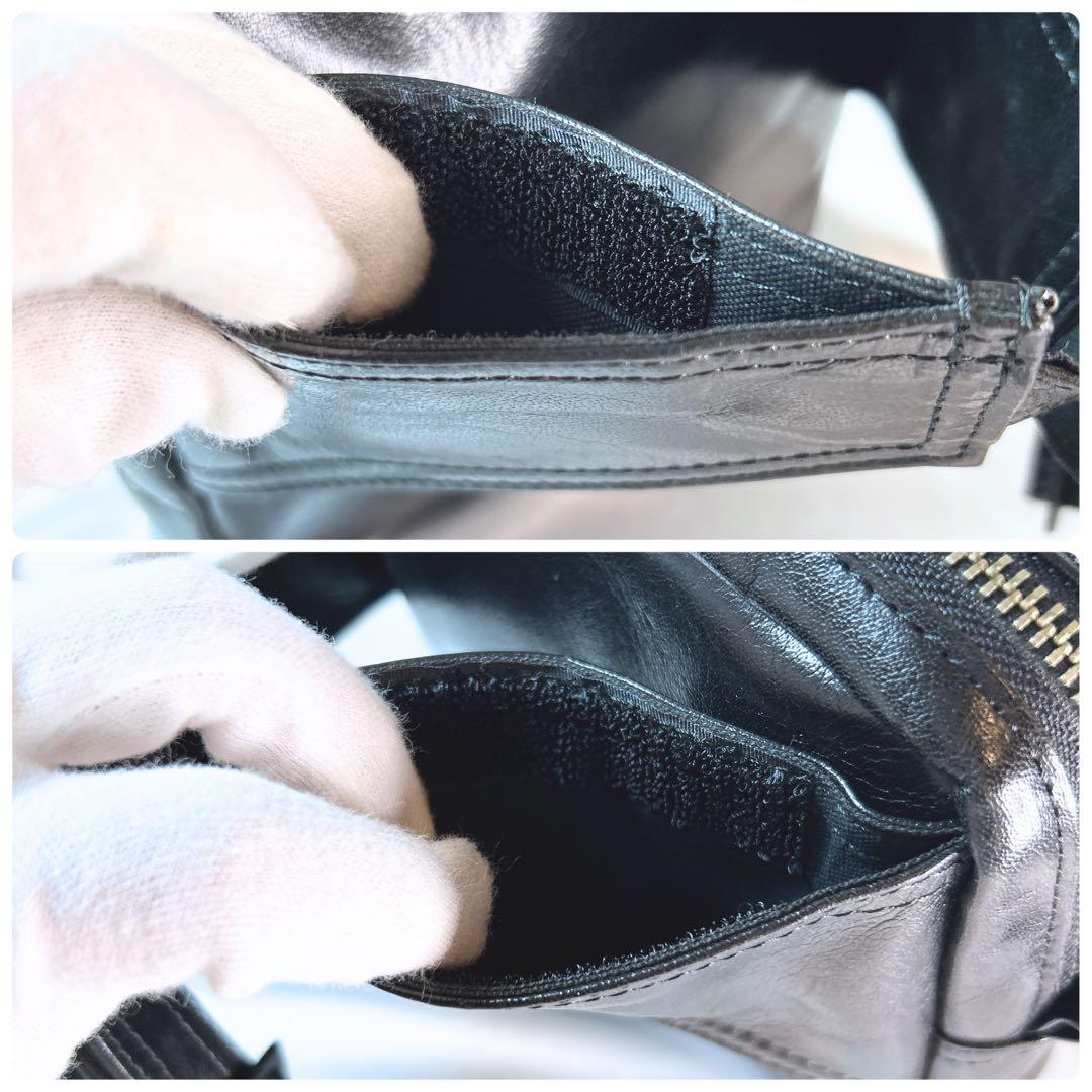 美品 PORTER オールレザー ウエストバッグ ボディバッグ スクエア 廃盤品