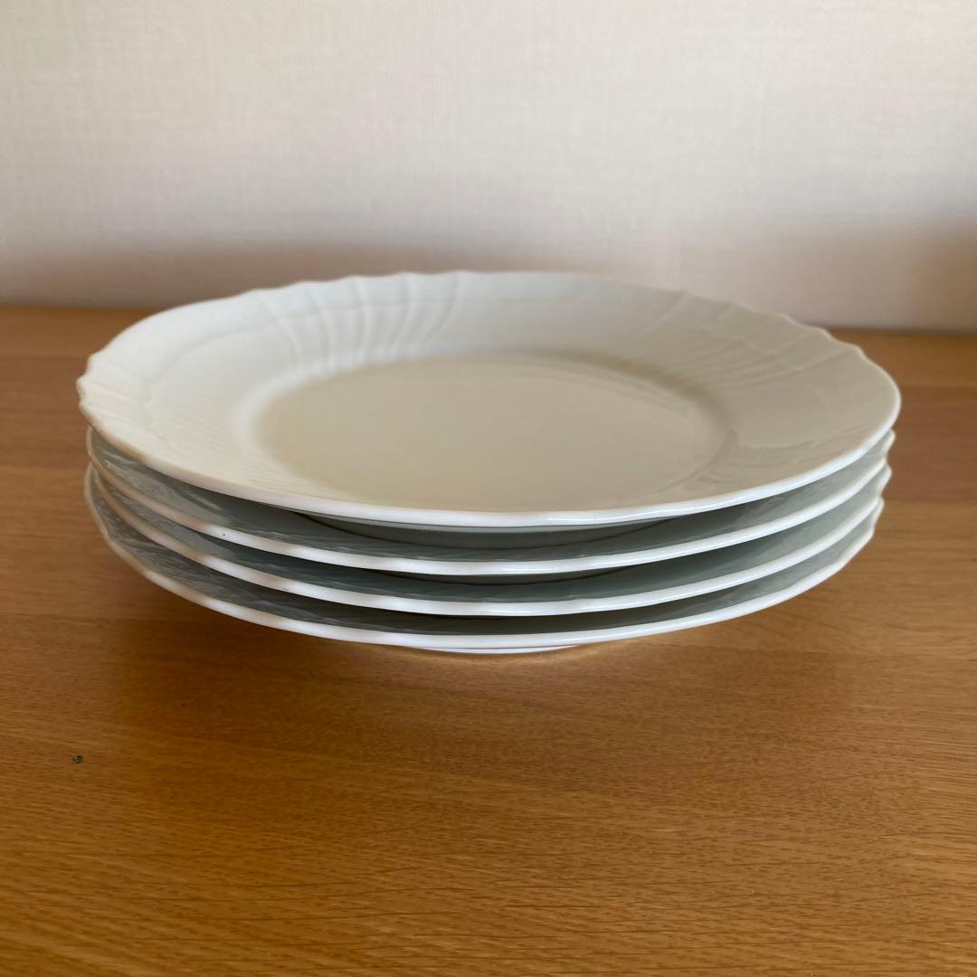 リチャードジノリ ベッキオホワイト 20センチプレート 4枚 L108739860