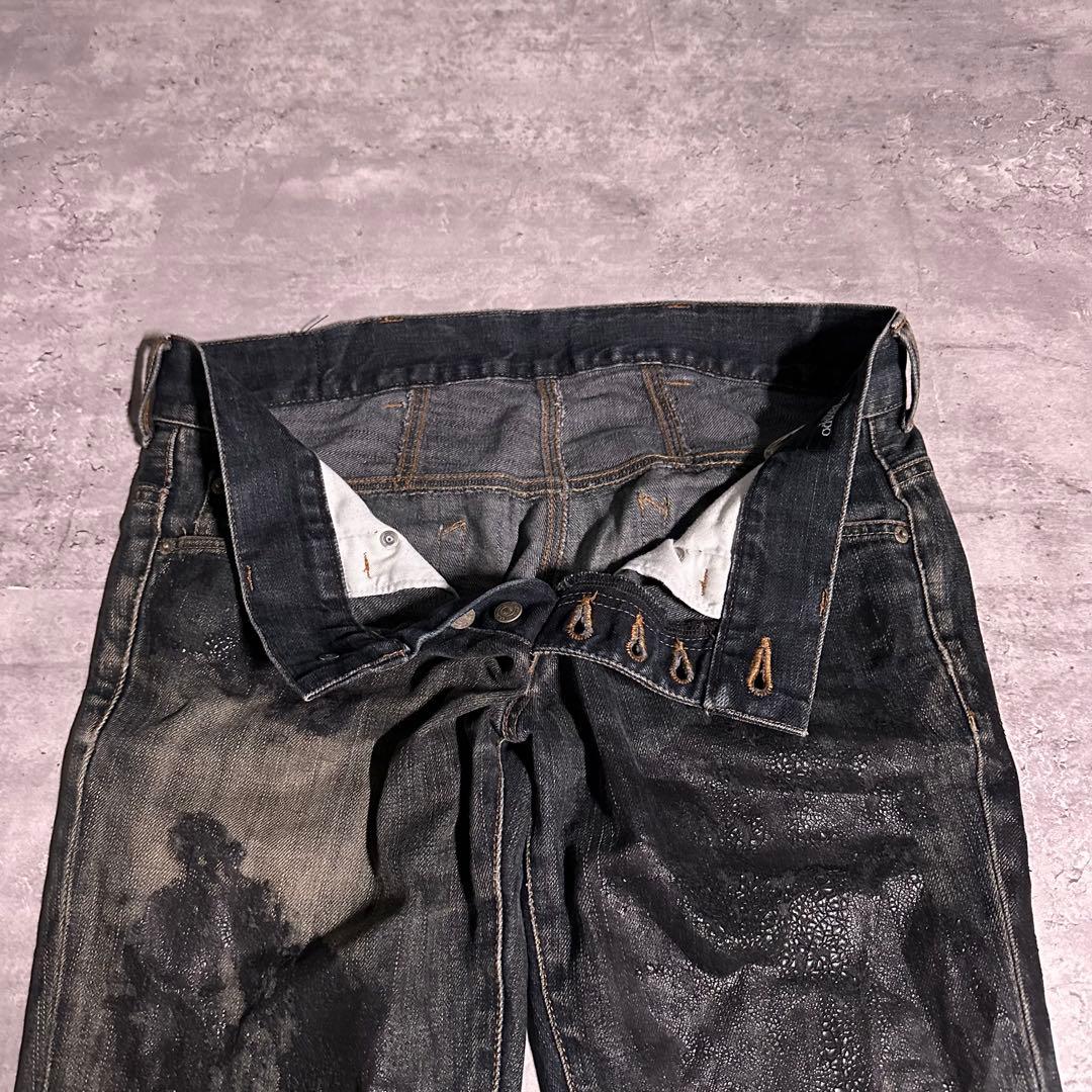 着画あり tornado mart coating flare denim