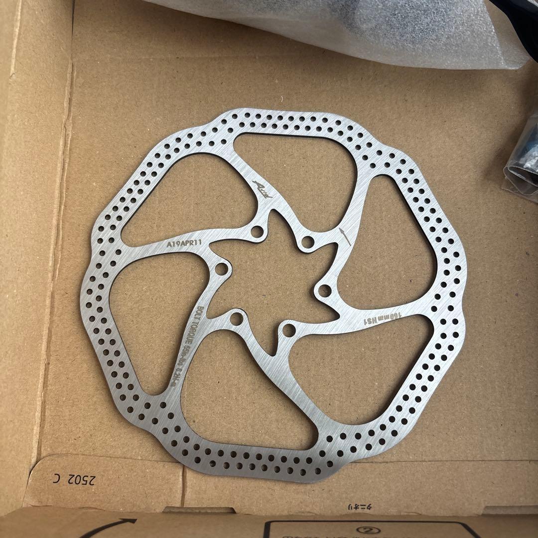 リヤのみ シマノMT200油圧ディスクブレーキ ローター付き