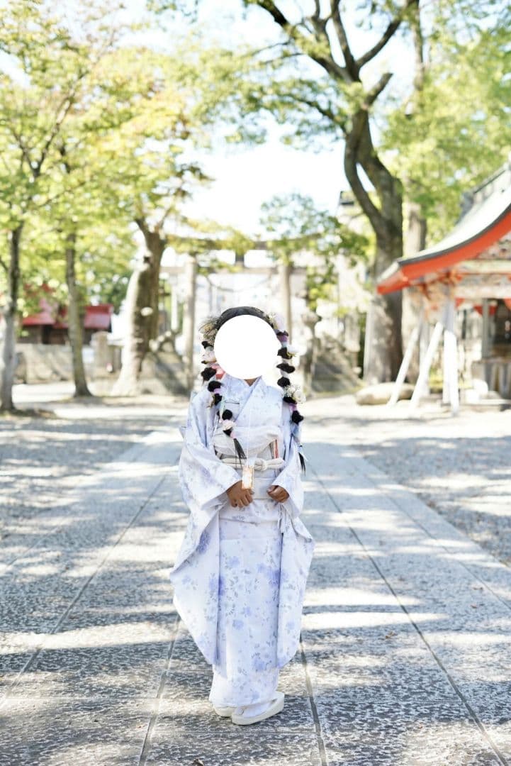 115〜125　15点初心者フルコーデ済み　七五三着物　7歳　女の子　白系セット