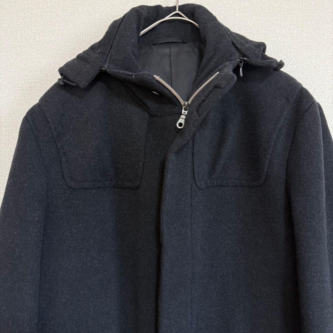 ☆ヨウジヤマモト☆カシミヤ☆ステンカラーコート☆フード取外し可能