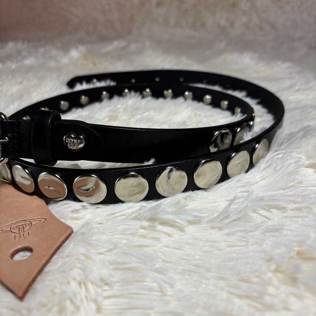 vivian westwood 未使用　ベルト　ハート　鋲ベルト　オーブ　本革