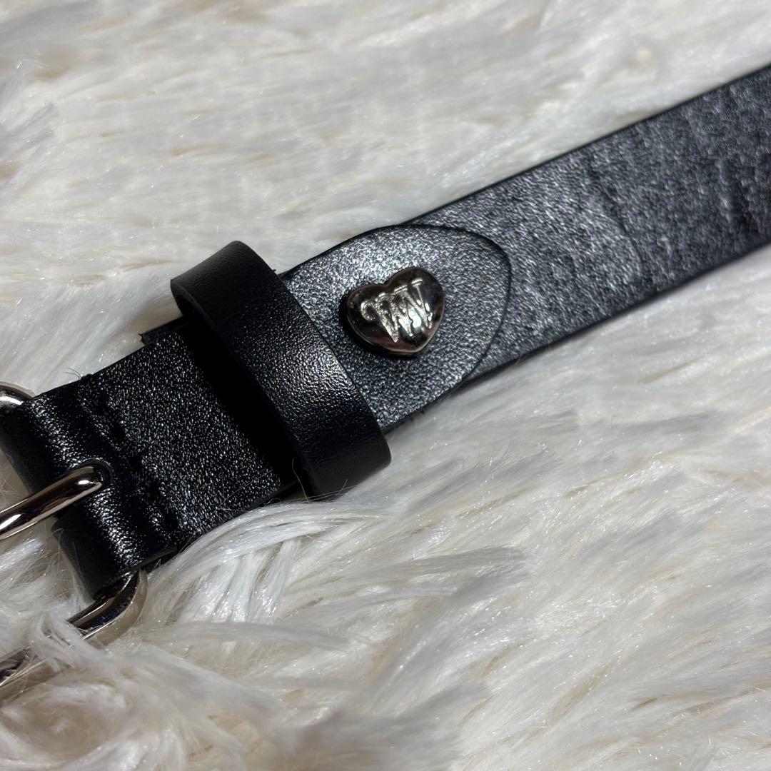 vivian westwood 未使用　ベルト　ハート　鋲ベルト　オーブ　本革