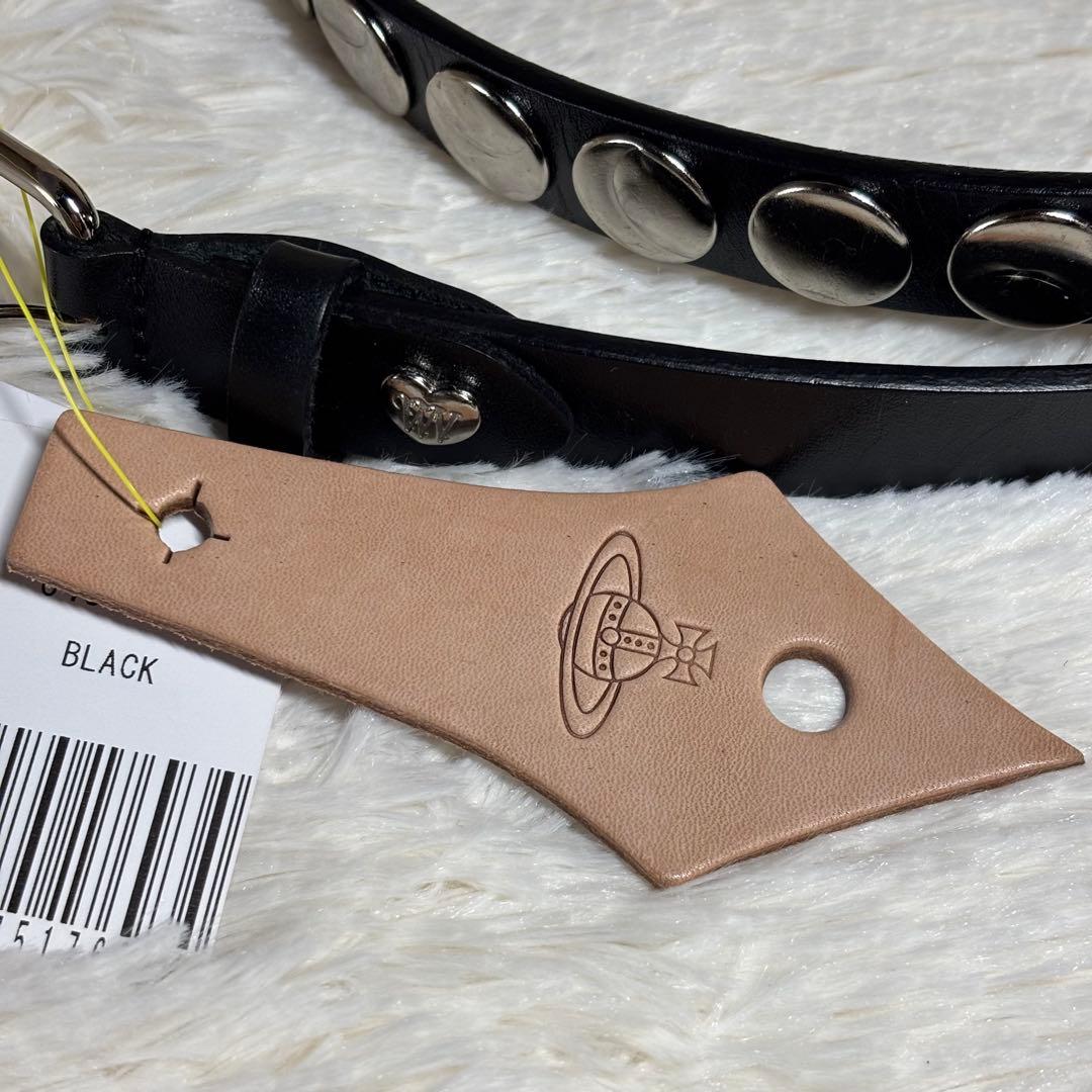 vivian westwood 未使用　ベルト　ハート　鋲ベルト　オーブ　本革