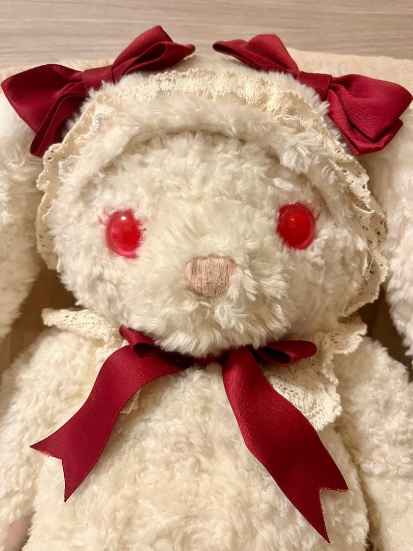 うさくみゃリュック　大　赤リボン