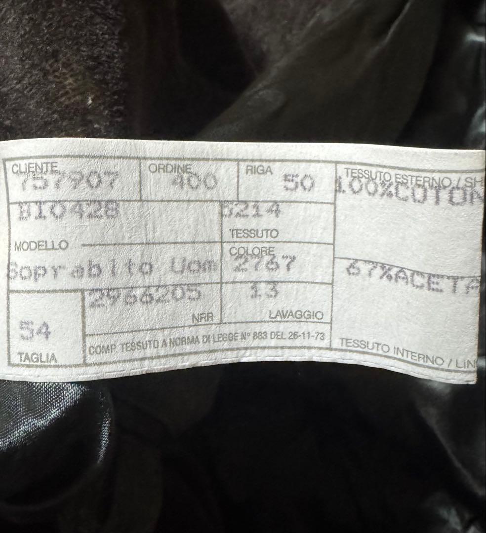 稀少サイズ54 GIORGIO ARMANI アーカイブ ベロア ロングコート