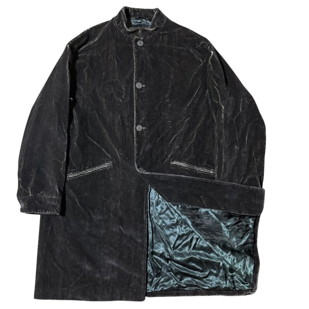 稀少サイズ54 GIORGIO ARMANI アーカイブ ベロア ロングコート