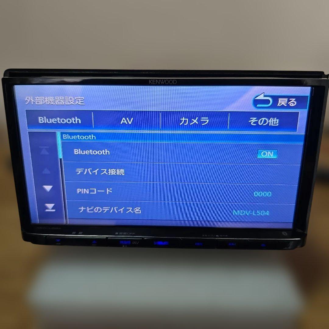 KENWOOD 7インチ Bluetooth内蔵 フルセグ DVD カーナビ