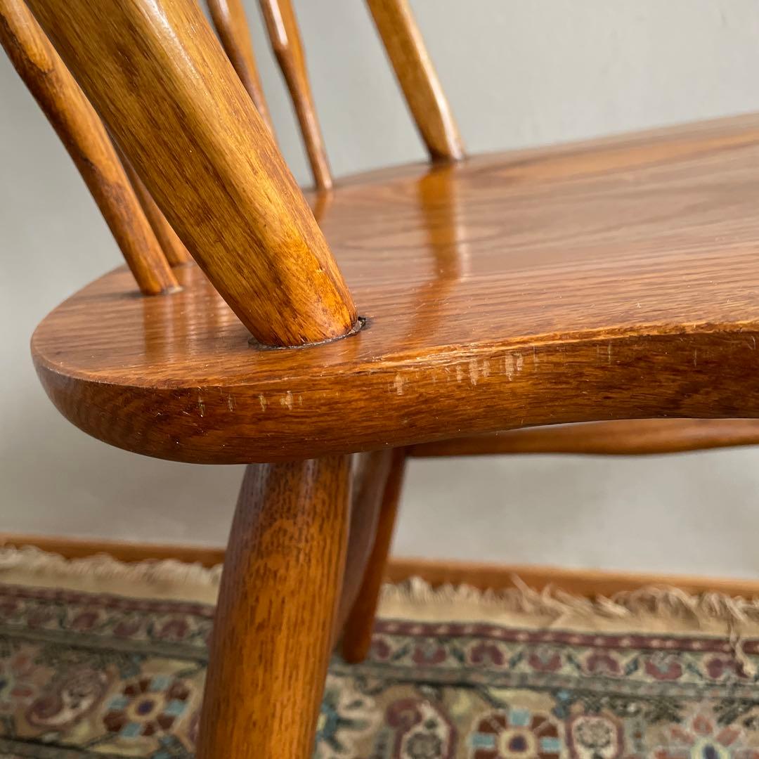 ①Shin Lee シンリー ダイニングチェア ウィンザーチェア　オーク材