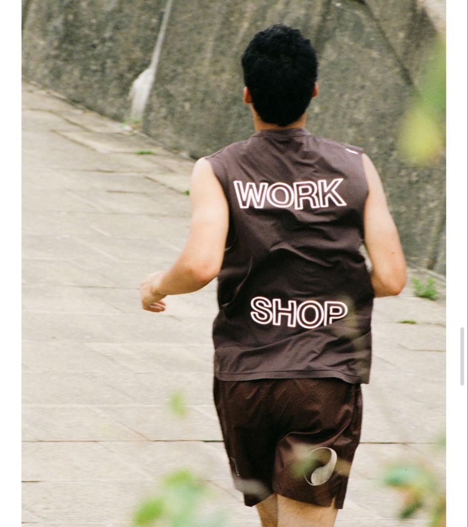 SATISFY ブラック タンクトップ ノースリーブ