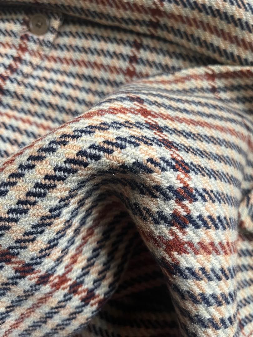 アクアスキュータム チェック ツイード ツィード コート ジャケット ウール