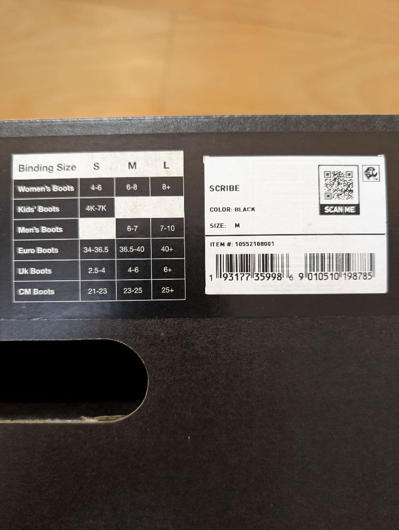 ウィメンズ バートン スノーボードバインディング スクライブ ブラック М