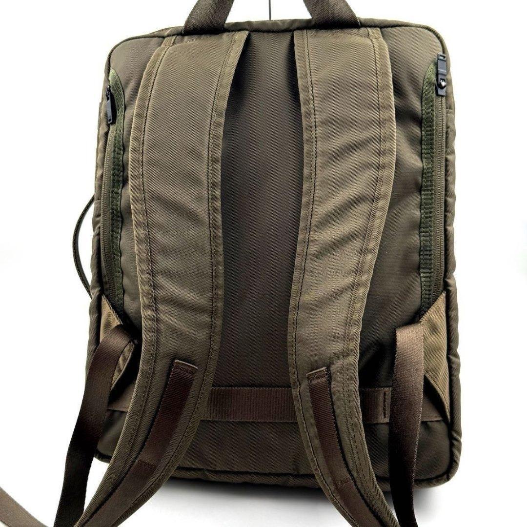 極美品✨ポーターガール　シア　バックパック　2WAY　2層　スクエア 　オリーブ
