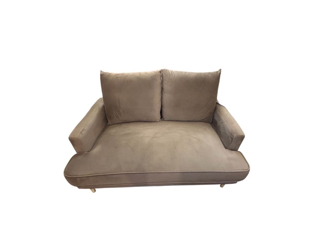 2人掛けソファ グレー 幅115cm LOWYA