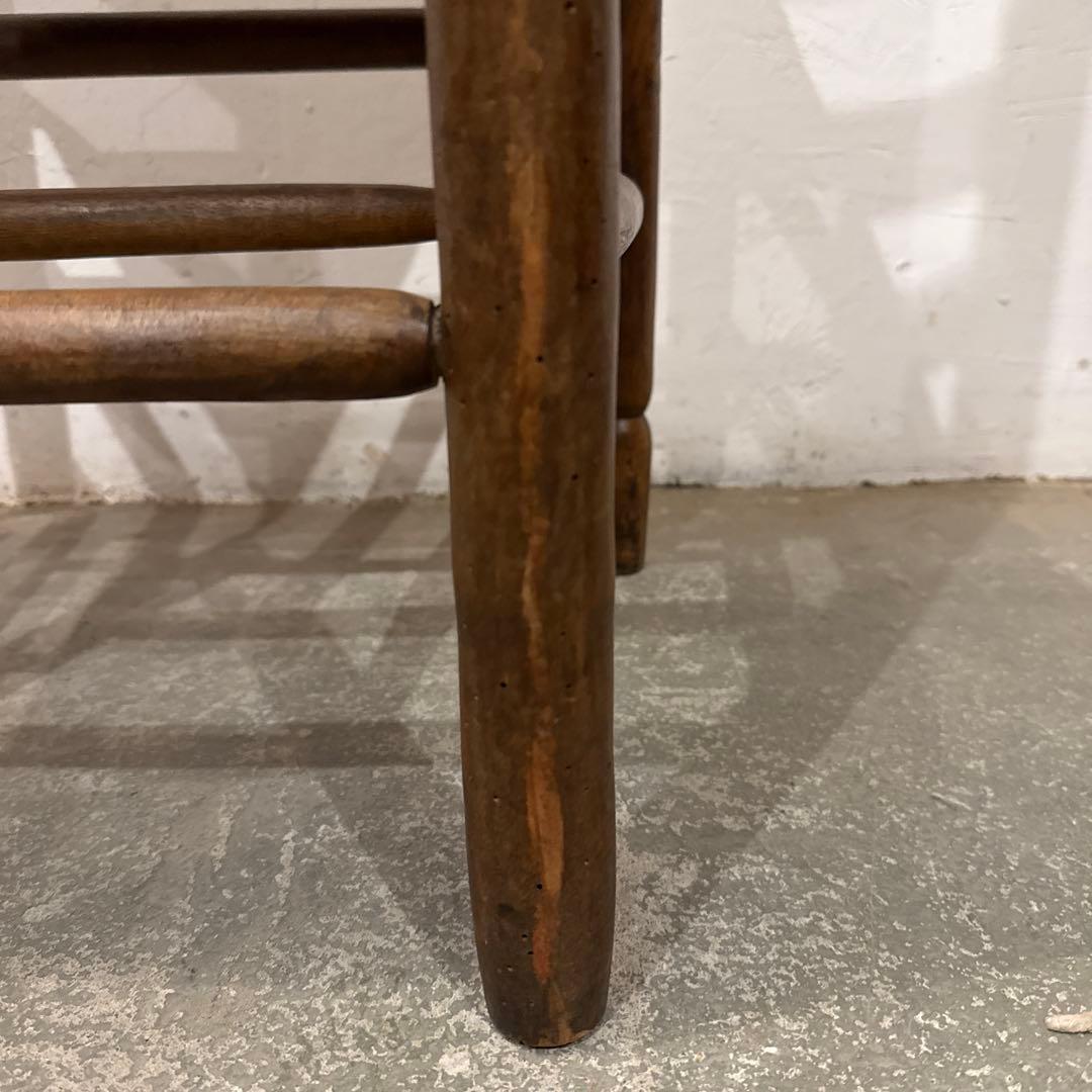 ヴィンテージ　ダイニングチェア　カフェチェア　藁座面　2