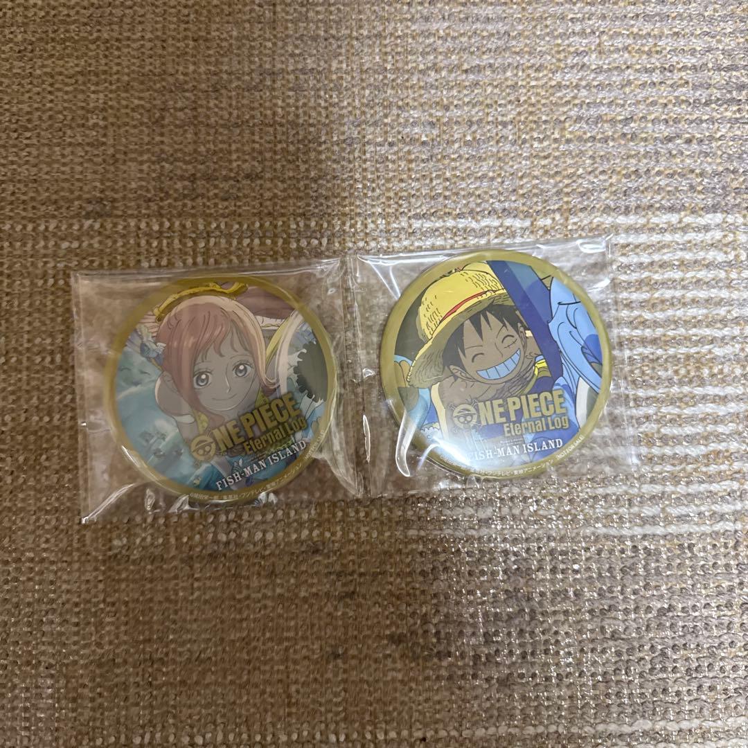 ワンピース エターナルログ ルフィしらほし 缶バッジ 特典 楽天 魚人島