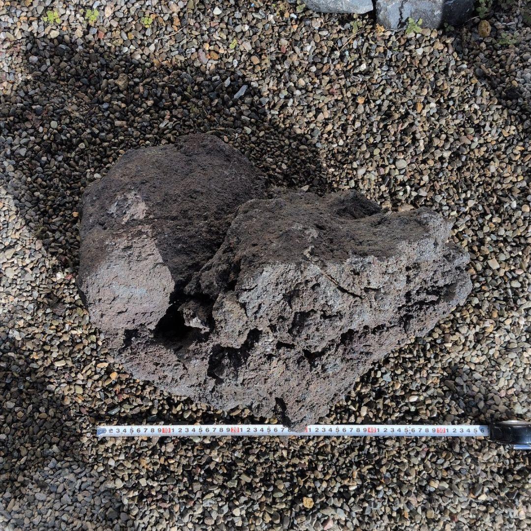 富士　溶岩石　49キロ　庭石　鑑賞石 石　石材　庭　坪庭　ガーデニング