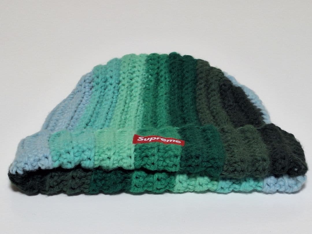 Supreme　Gradient　Crochet　Beanie　\"Green\"
