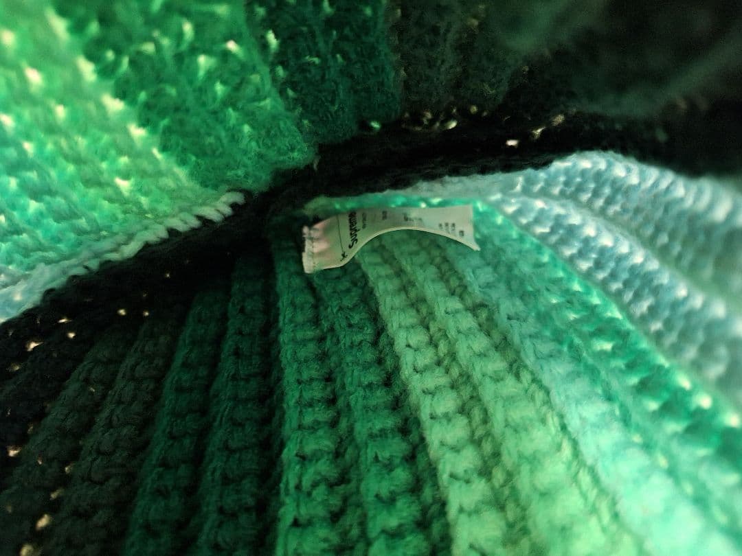 Supreme　Gradient　Crochet　Beanie　\"Green\"