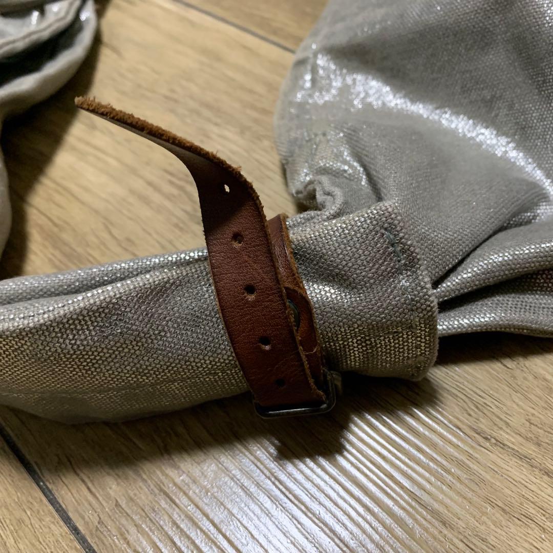 KAPITAL 箔キャンバス リトルスナフキンバッグ シルバーの通販はau PAY