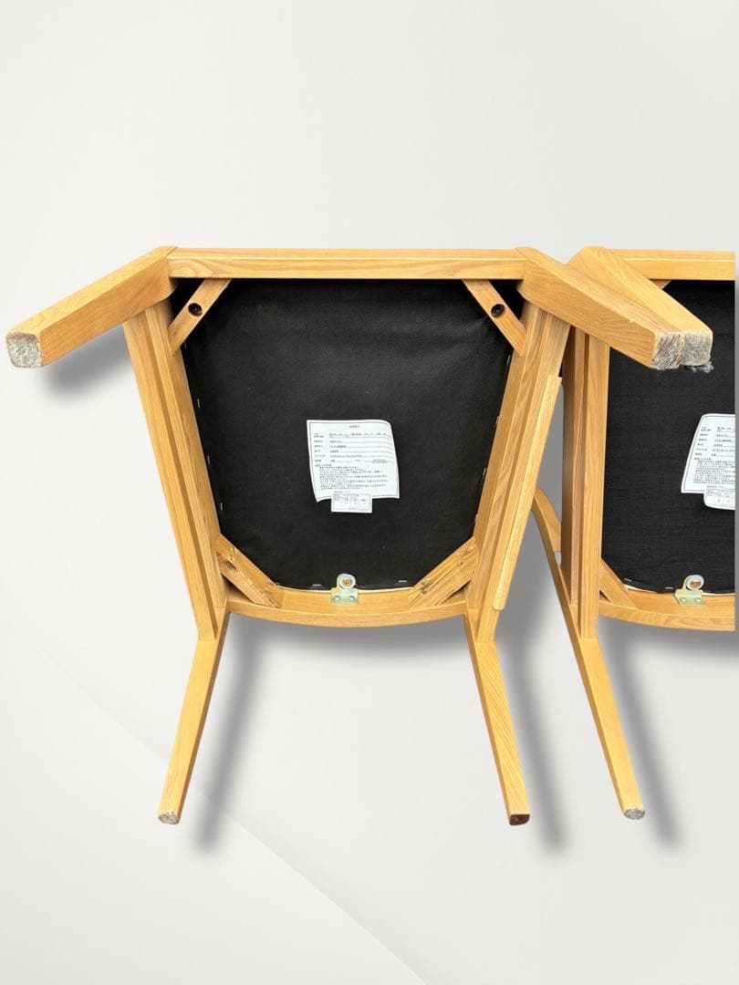 ニトリ　ダイニングチェア　2脚セット　ロレイン3　ライトブラウン　希少