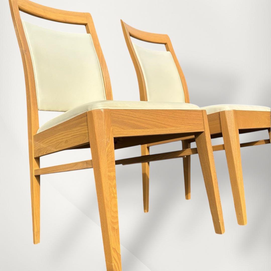 ニトリ　ダイニングチェア　2脚セット　ロレイン3　ライトブラウン　希少