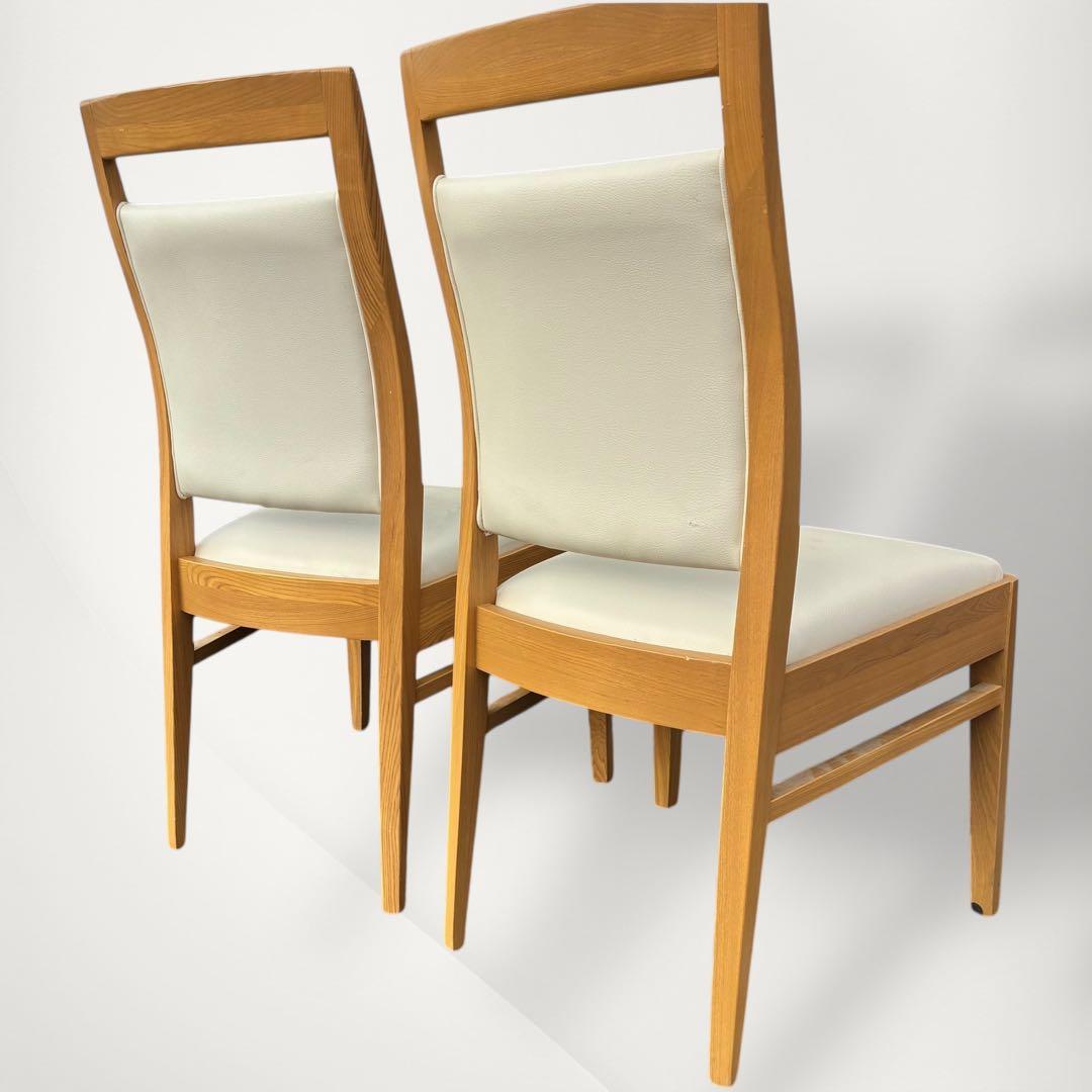 ニトリ　ダイニングチェア　2脚セット　ロレイン3　ライトブラウン　希少