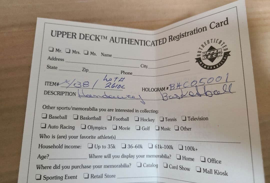 希少品 アンファニー・ハーダウェイ 直筆サインボール - メルカリ