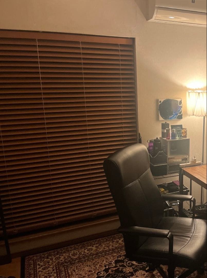 [fate0315]　tosoウッドブラインド　幅167cm