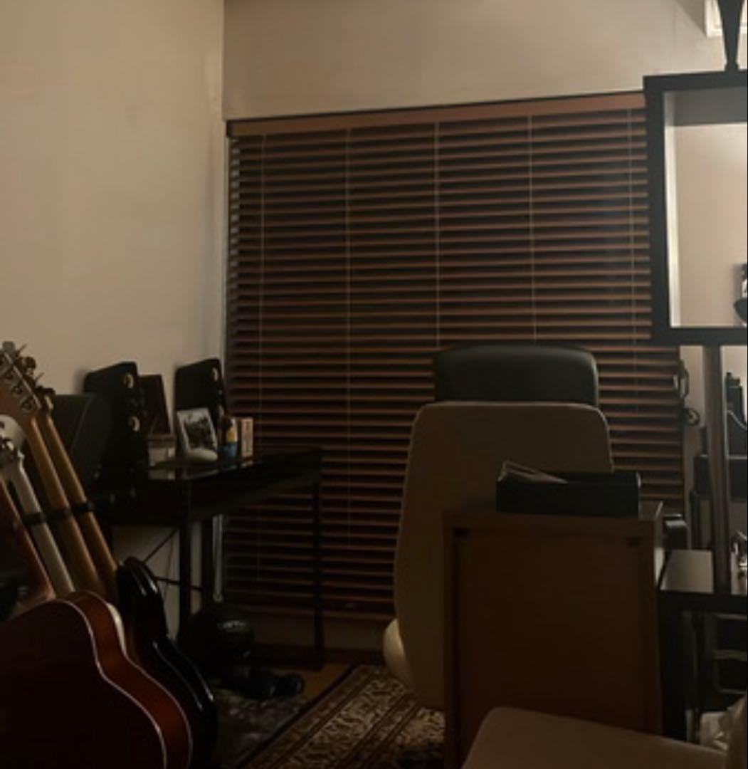 [fate0315]　tosoウッドブラインド　幅167cm