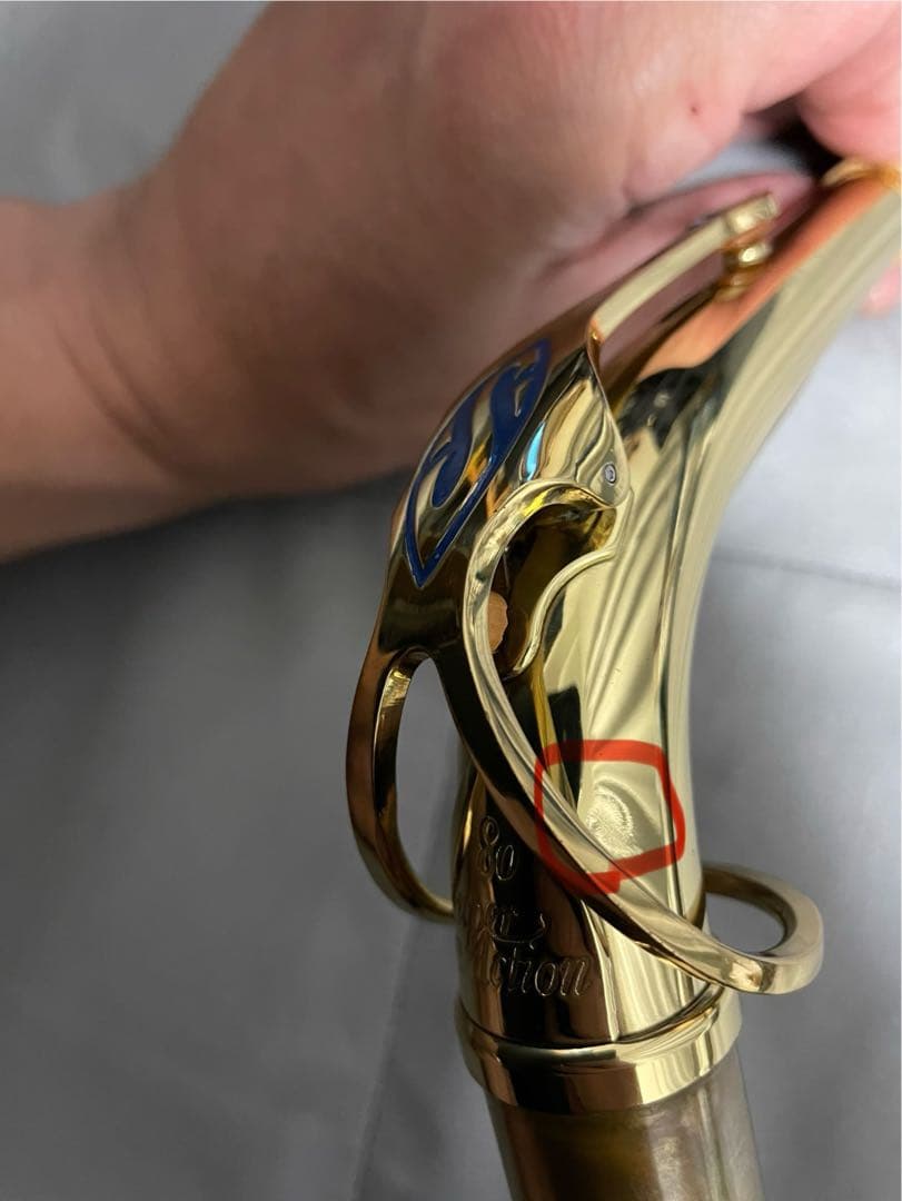 セルマー　アルトサックス　ネック　SA80 SERIES2（ゴールドラッカー）