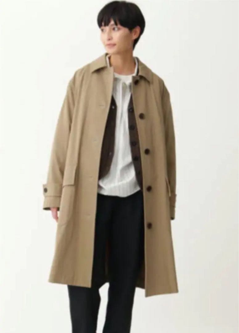 マーガレットハウエル ステンカラーコート ストーングレー - メルカリ