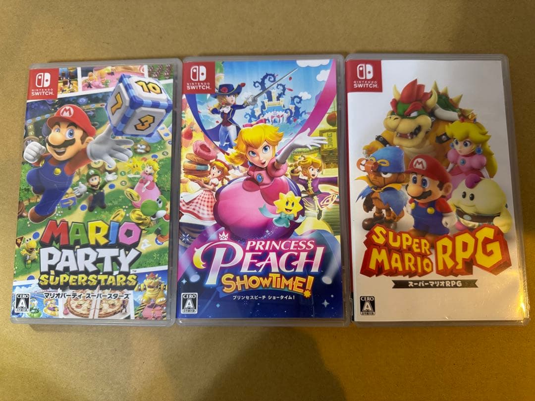 Nintendo Switch ソフト 3本セット　マリパー、ピーチ、RPG