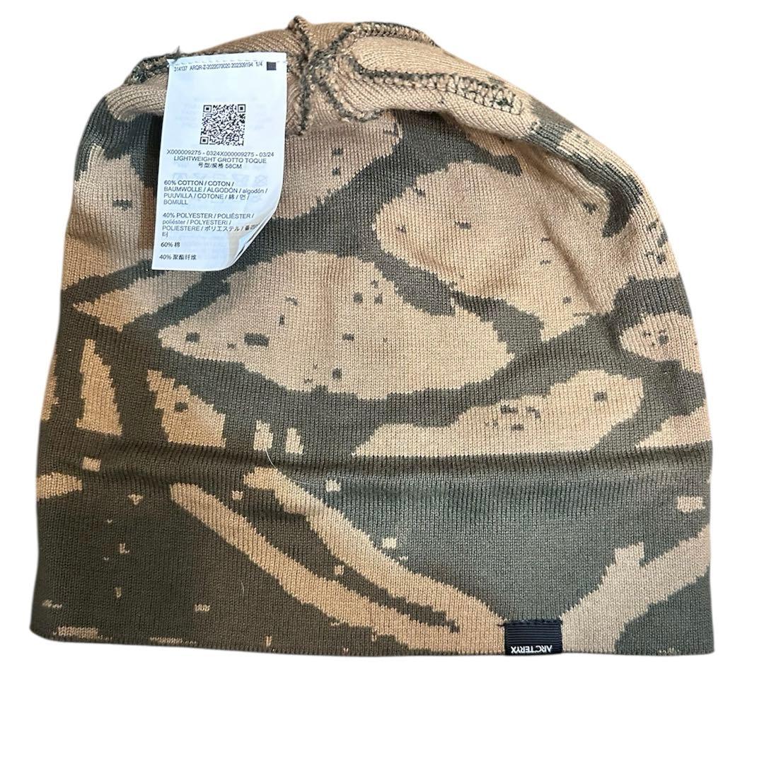 ARC'TERYX 迷彩ニット帽アークテリクス ビーニー ニット帽 - メルカリ